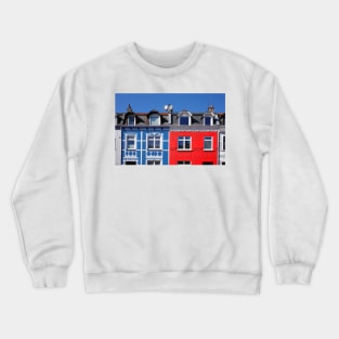 Colorful old Bremen terraced houses, Neustadt, Bremen, Germany, Europe Crewneck Sweatshirt